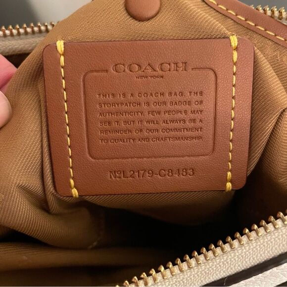 Coach Chaise Polished Pebbled Leather Crossbody Bag - Picture 6 of 7